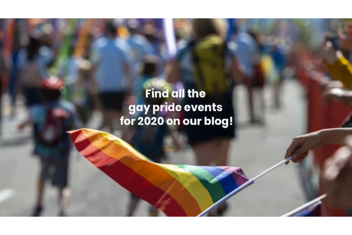 Rainbow flag at Pride festival